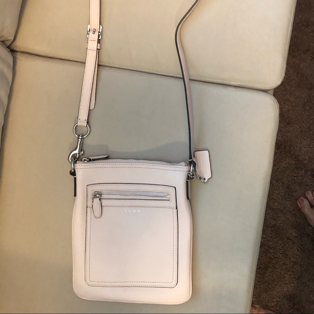 Coach small leather cross body purse